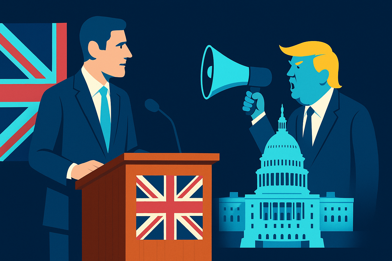 Britain’s Farage Takes a Page From Trump’s Playbook Amid Investigations