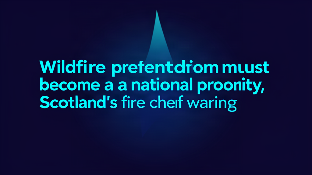 Wildfire prevention must become a national priority, Scotland’s fire chief warns – Midlothian View