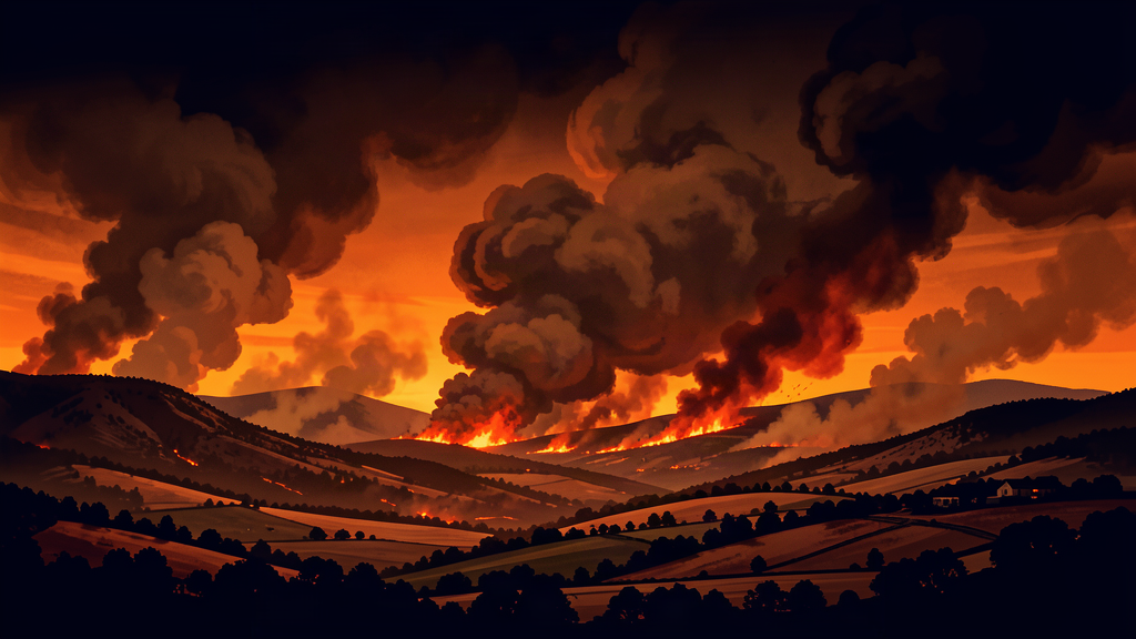 Major incident declared after large wildfire breaks out – as UK warned of ‘new normal’