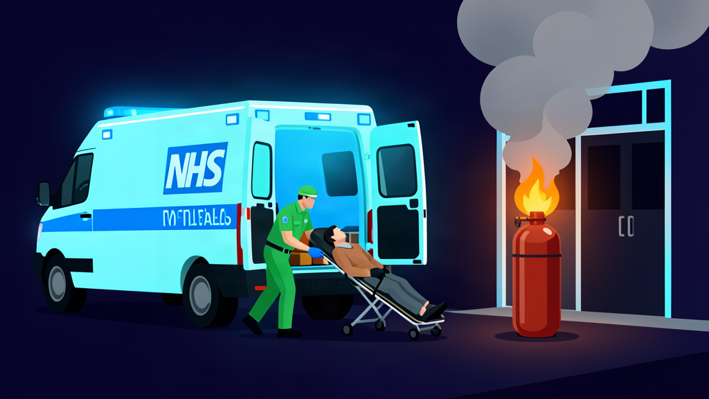 Hero paramedic saves man from flaming ambulance as oxygen cylinders explode at East Surrey Hospital