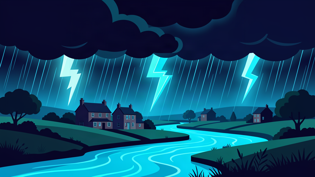 Thunderstorm warnings expire but rain continues to bring risk of floods for UK