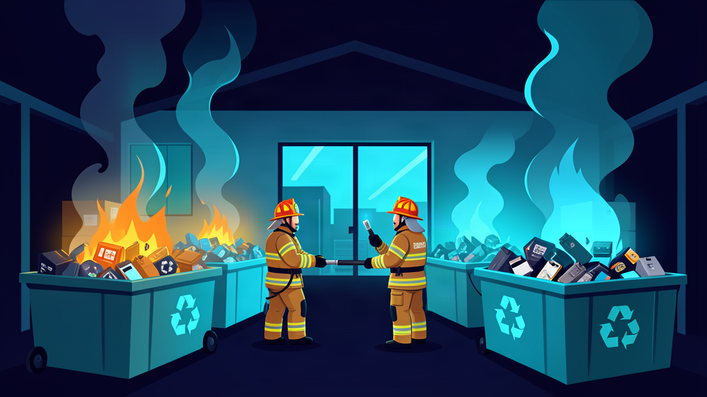 Battery fires at recycling centres are costing UK £1bn a year, figures show