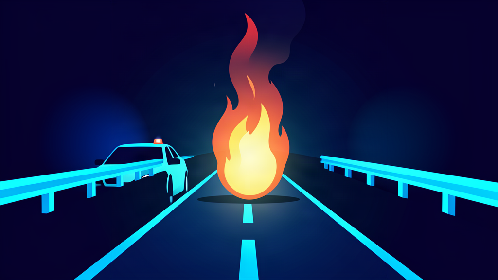 Drivers warned of delays as vehicle fire closes lane on key A-road