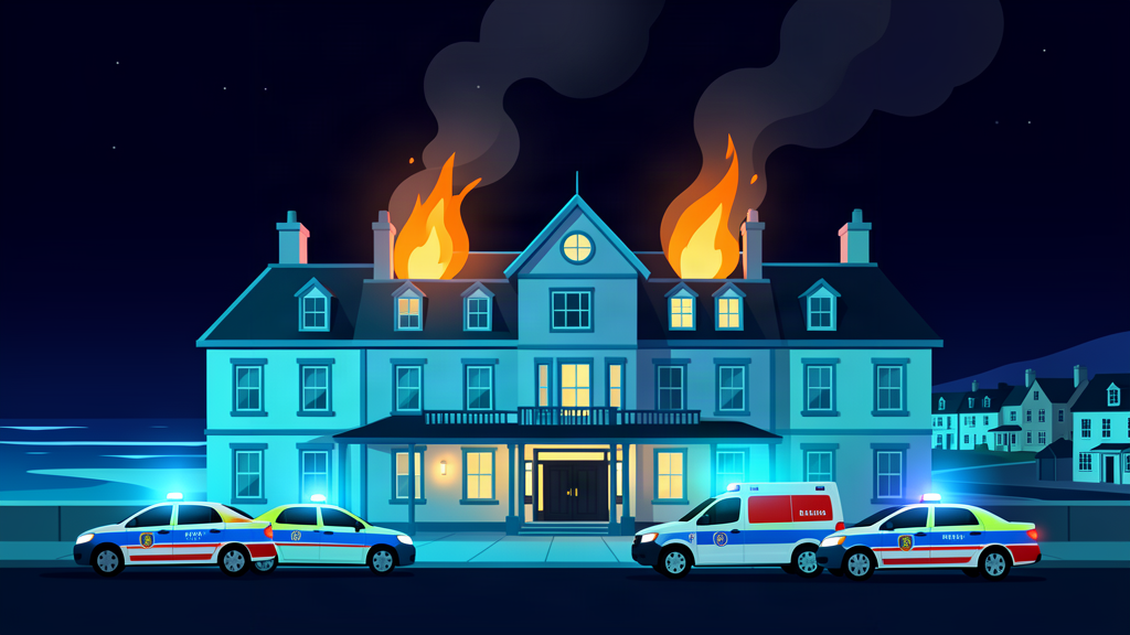 Major seaside hotel fire that evacuated guests during night treated as suspicious