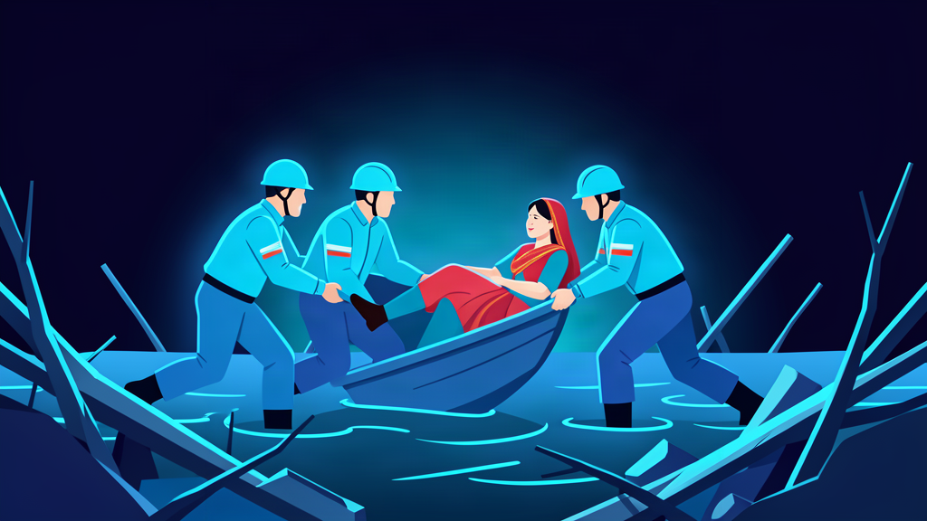 Rescuers pull Chinese worker, Nepali woman from flood wreckage alive
