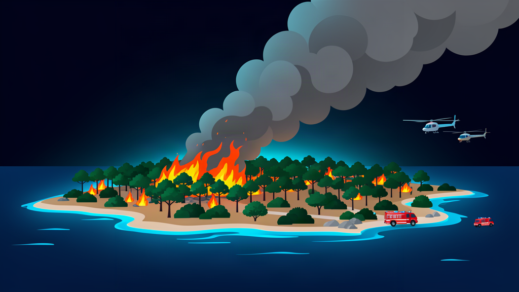 Wildfire prompts emergency alert on Croatia’s Dalmatian island of Brac