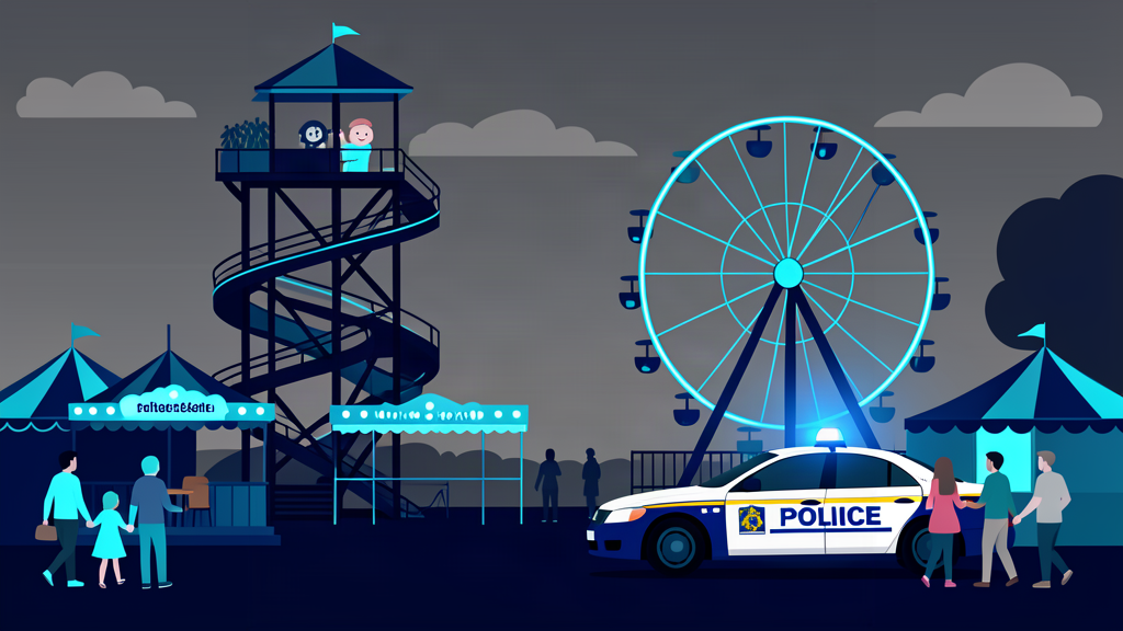Children and woman injured on fairground ride