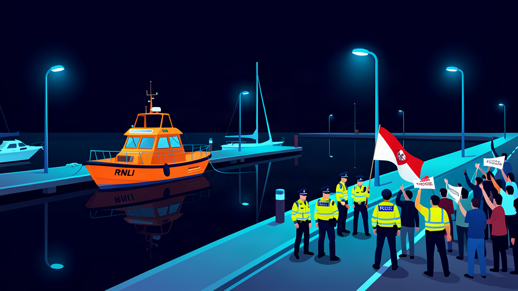 Gosport Clashes As 149 Migrants Landed After Channel Crossing