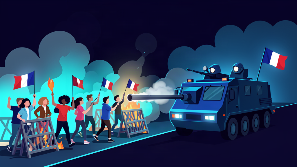 Fires break out at French schools as student protests over funding turn violent